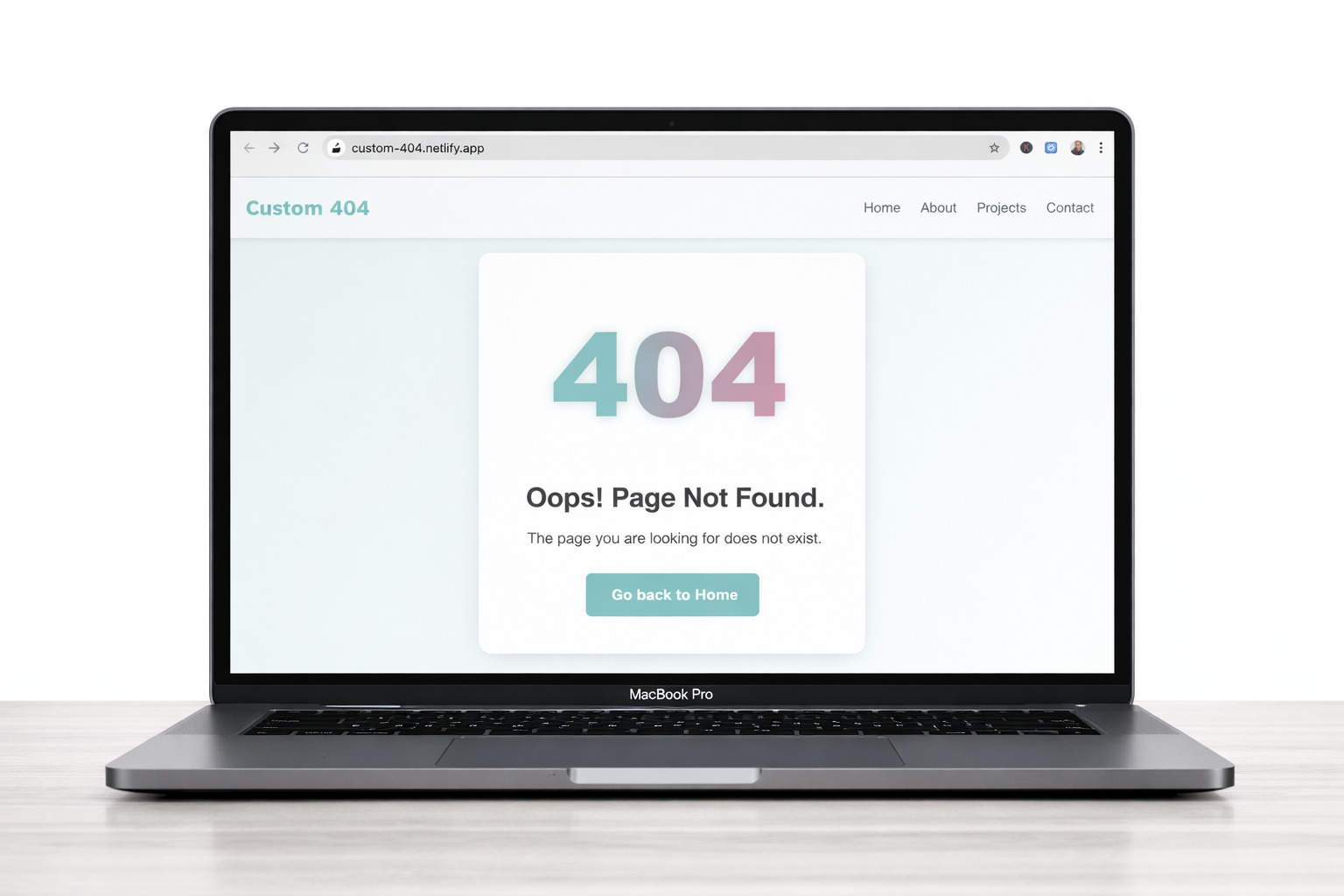 Custom 404 Error page